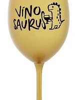 VÍNOSAURUS - zlatá sklenice na víno 350 ml