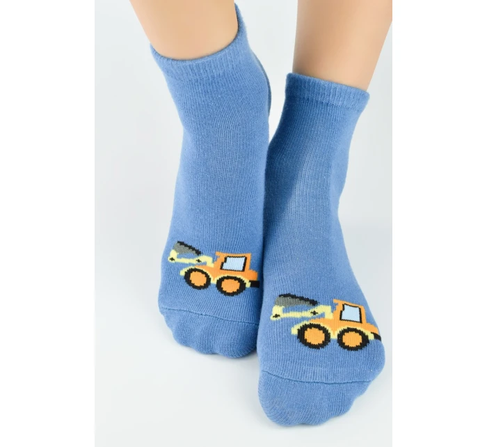 CHLAPČENSKÉ BAVLNENÉ PONOŽKY SO SILIKÓNOM SB009