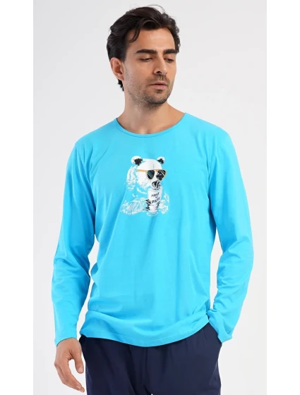 Pánské pyžamo dlouhé Ice model 20656679 - Vienetta MAN