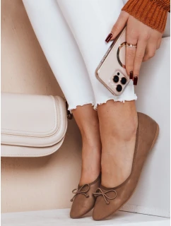 Dámske baleríny na plochom podpätku ASTELLA khaki FashionStreet ZY0631