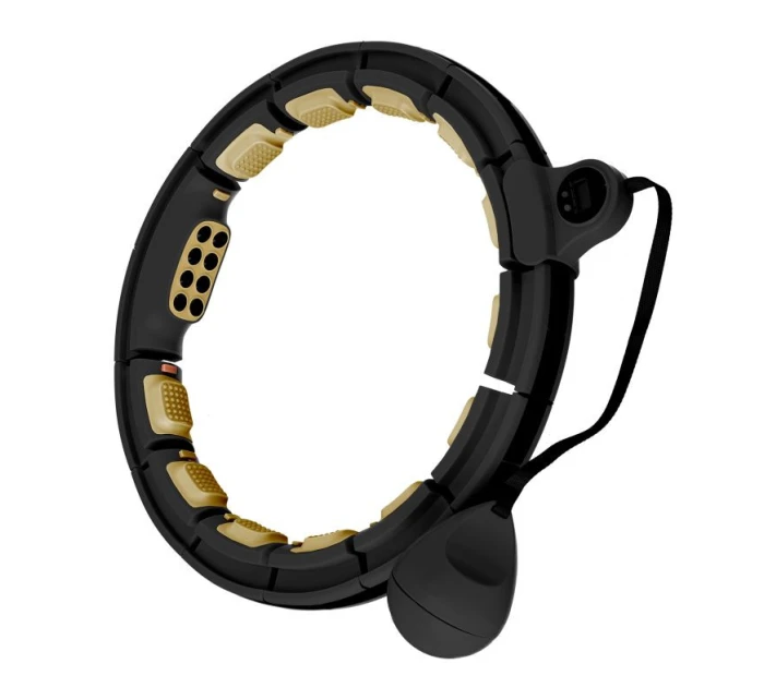 HHM13 NOVÝ HULA HOP ČIERNY/ZLATÝ S MAGNETMI A ZÁVAŽÍM + POČÍTADLO HMS HHM13 NOVÝ HULA HOP ČIERNY/ZLATÝ S MAGNETMI A ZÁVAŽÍM + POČÍTADLO HMS