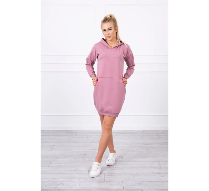 Šaty s kapucí tmavě růžové Šaty s kapucí tmavě růžové