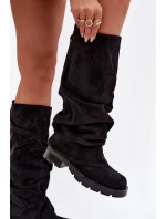 Kozačky Nazouvací S Černé model 21788125 - Boto Kozačky Nazouvací S Černé model 21788125 - Boto