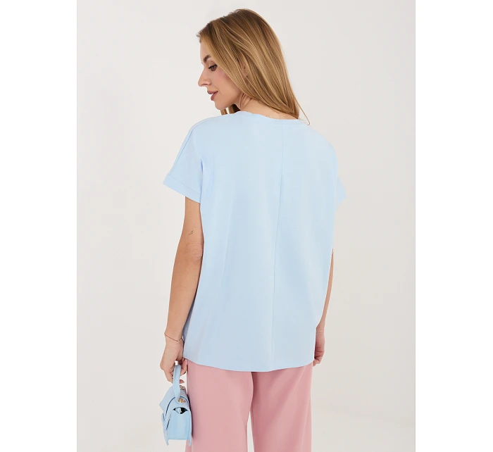 Bluzka RV BZ model 22102511 jasny niebieski - FPrice