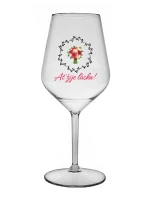 AŤ ŽIJE LÁSKA! - čirá nerozbitná sklenice na víno 470 ml
