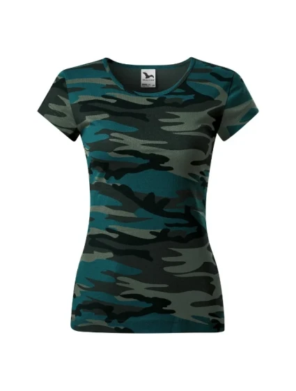 Camo Pure tričko dámské camouflage petrol Camo Pure tričko dámské camouflage petrol