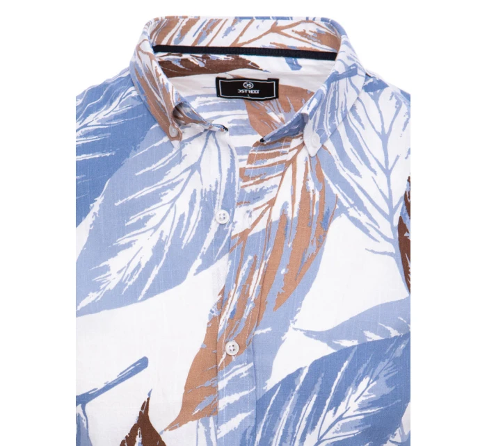 Pánské bílé tričko s krátkým rukávem Dstreet model 21969115 - FashionStreet