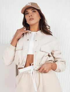 Dámska prechodná bunda bomber KADYS beige FashionStreet TY4188