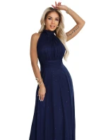 dlouhé šaty s  a střihem námořnická modř model 21418735 - numoco basic