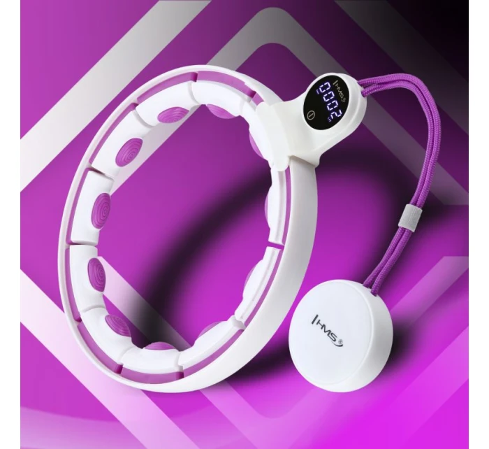 HHM17 HULA HOP BIELA/FIALOVÁ S MAGNETMI A ZÁVAŽÍM + POČÍTADLO HMS HHM17 HULA HOP BIELA/FIALOVÁ S MAGNETMI A ZÁVAŽÍM + POČÍTADLO HMS