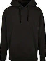 Build your Brand BB 006 Oversize mikina s kapucňou z hrubej bavlny 56.B006 čierna