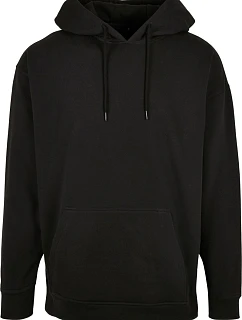 Build your Brand BB 006 Oversize mikina s kapucňou z hrubej bavlny 56.B006 čierna