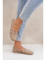 Elegantní Velurové Espadrilky S Dámské Béžové model 21684047 - Zazoo
