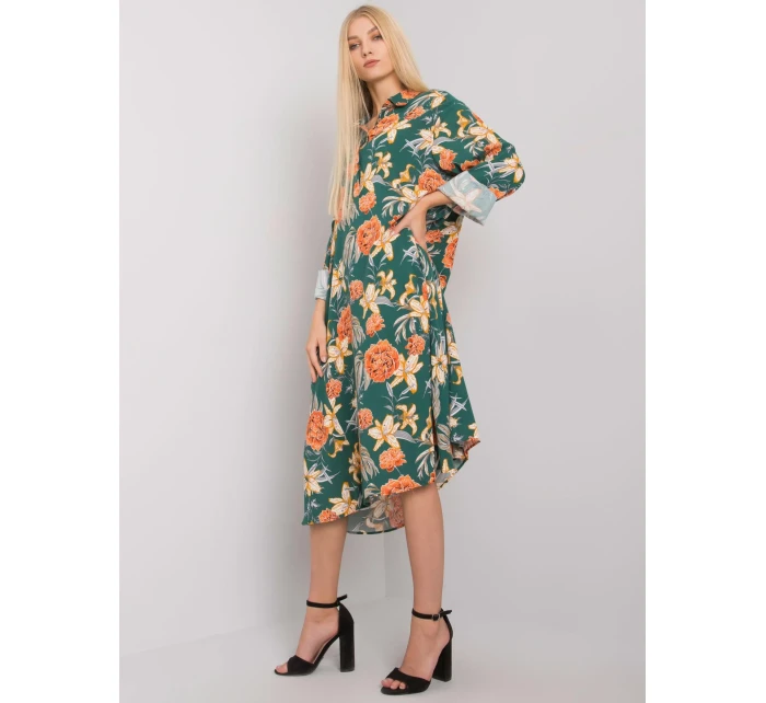 Šaty EM SK tmavě zelená model 17452346 - FPrice Šaty EM SK tmavě zelená model 17452346 - FPrice