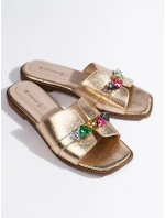 Módne zlaté dámske ponožky na podpätku bez podpätku Módne zlaté dámske ponožky na podpätku bez podpätku