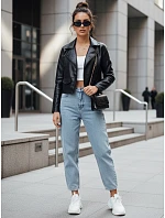 Dámská kožená bunda black Dstreet model 21973145 - FashionStreet