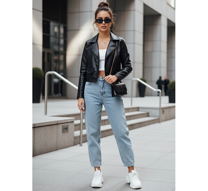 Dámská kožená bunda black Dstreet model 21973145 - FashionStreet