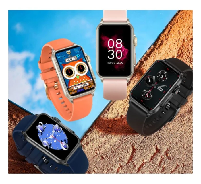 Dámské chytré hodinky Black model 21806589 - RUBICON Dámské chytré hodinky Black model 21806589 - RUBICON