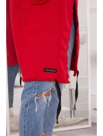 Zateplená bunda s kapucňou červená Zateplená bunda s kapucňou červená