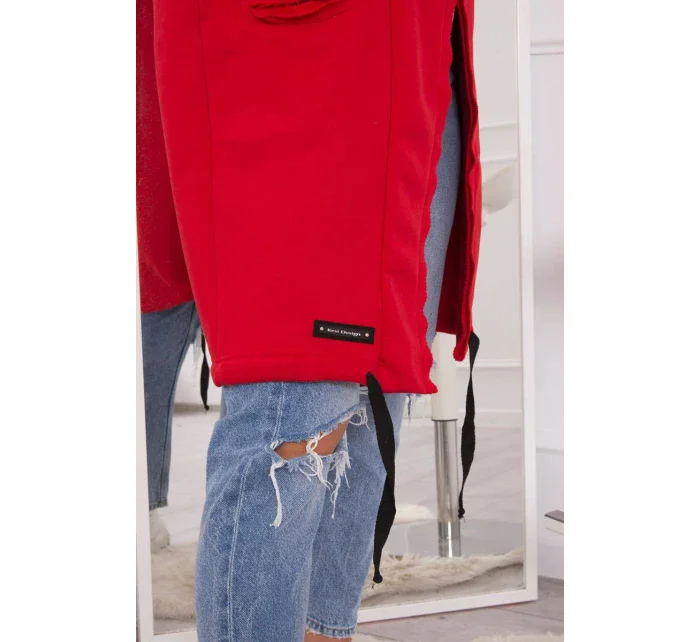 Zateplená bunda s kapucňou červená Zateplená bunda s kapucňou červená