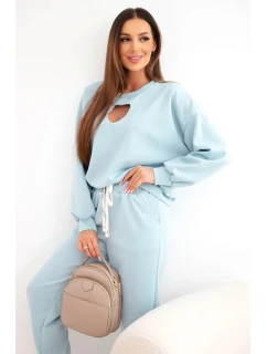 Dámský komplet model 21921196 s výřezem ve tvaru srdce mátový - K-Fashion