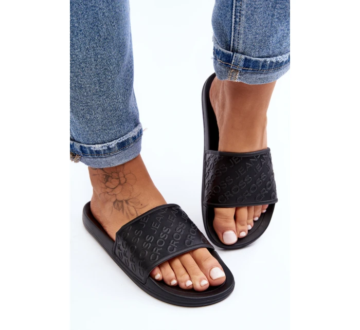 Dámské žabky model 21644120 Černé - Cross Jeans
