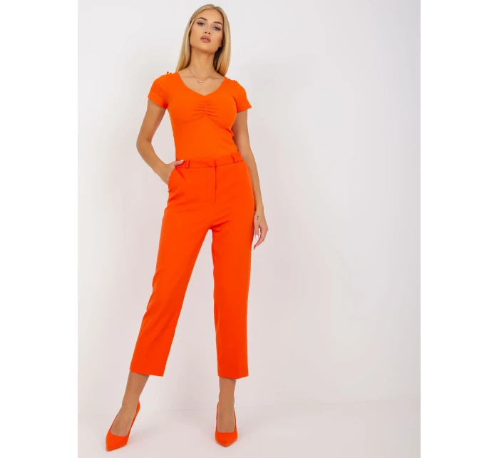 Kalhoty TO SP model 17408219 oranžová - FPrice Kalhoty TO SP model 17408219 oranžová - FPrice
