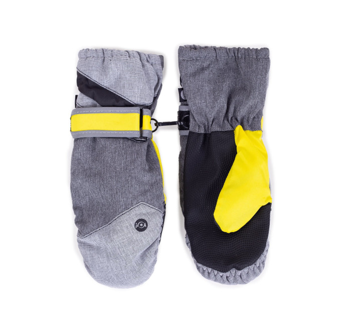 Detské zimné lyžiarske rukavice Yoclub REN-0234C-A110 Grey