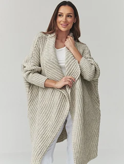 Zapínanie svetra model 226880 Makadamia