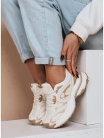 Dámská sportovní obuv na platformě beige Dstreet model 21983316 - FashionStreet