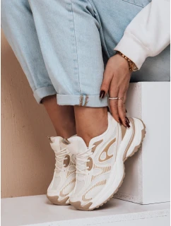Dámská sportovní obuv na platformě beige Dstreet model 21983316 - FashionStreet