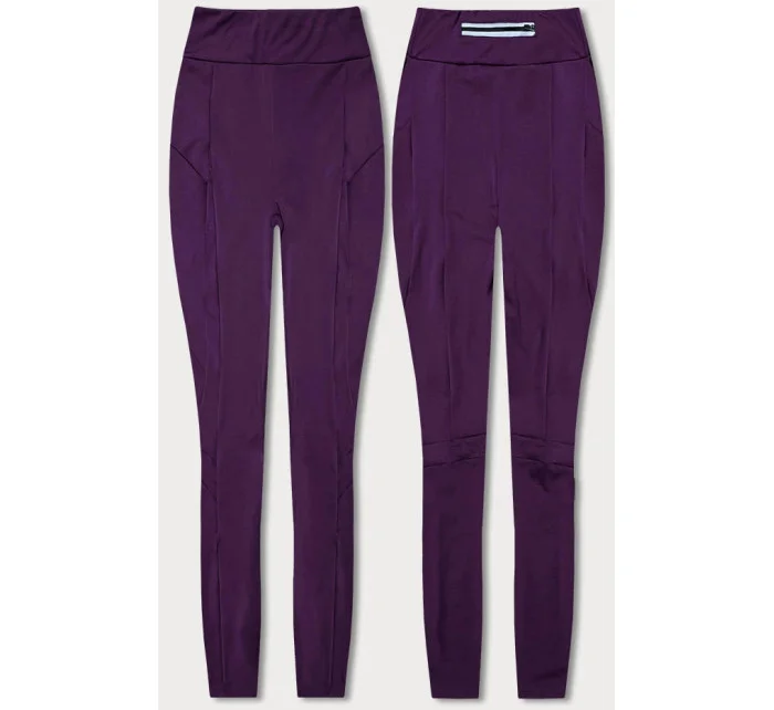 Tmavo fialové trekingové legíny (54350)