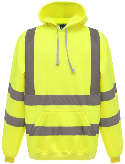 Mikina s kapucňou Yoko HVK 05 Hi-Vis 79.VK05, žltá, vysoká viditeľnosť