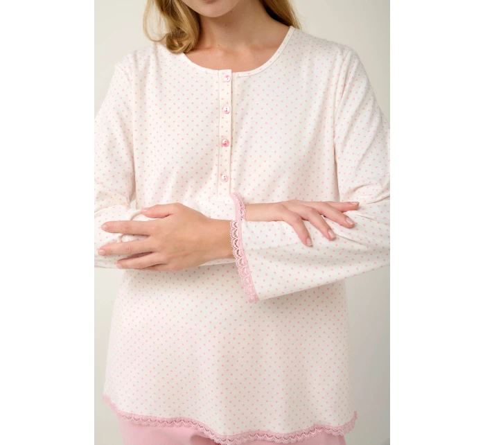 Vamp - Bavlnené dámske pyžamo s gombíkovou légou 21930 - Vamp Vamp - Bavlnené dámske pyžamo s gombíkovou légou 21930 - Vamp