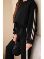 Dámsky viskózový maslový set s tienidlami čierny