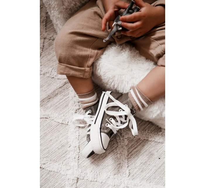 Dětské Vysoké Tenisky Khaki Filemon