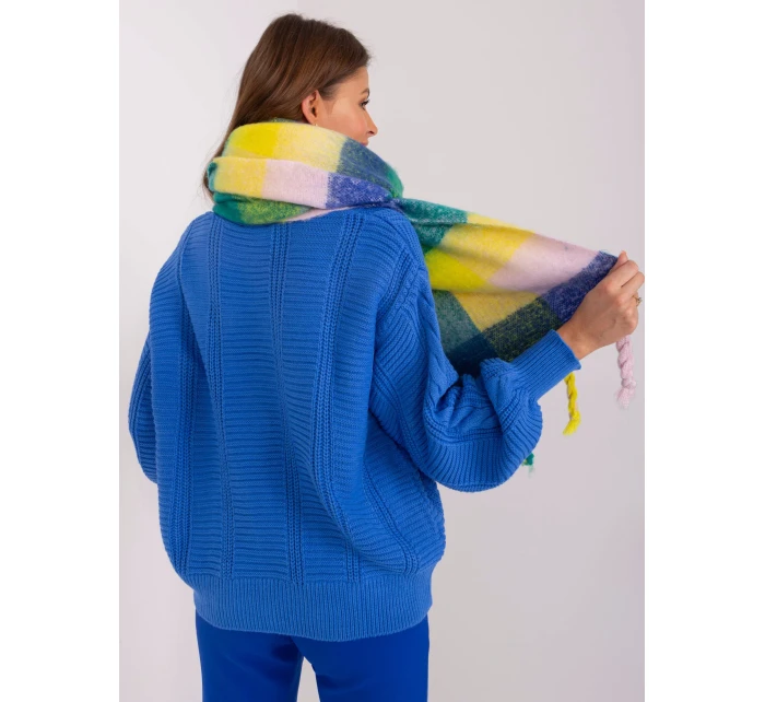 Szalik AT SZ model 19424473 kobaltowy - FPrice Szalik AT SZ model 19424473 kobaltowy - FPrice