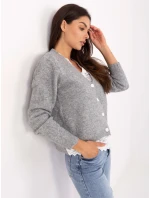 Dámsky sveter PM SW F513.16 Grey with ecru - FPrice