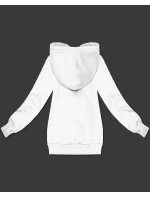 Biela dámska mikina na zips s kapucňou S'West (B-12#)