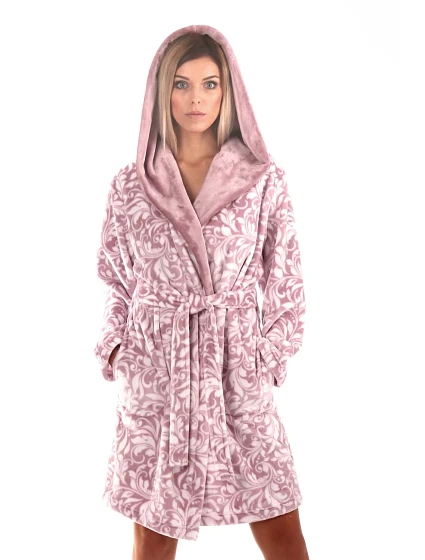 Flora krátký s kapucí vzor model 20647531 - Vestis Flora krátký s kapucí vzor model 20647531 - Vestis