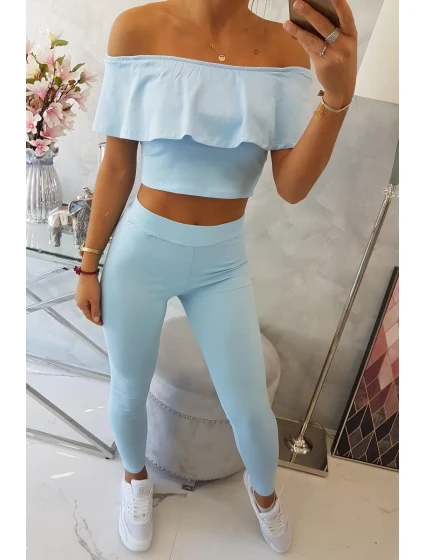 Modrá sada volánikov Modrá sada volánikov