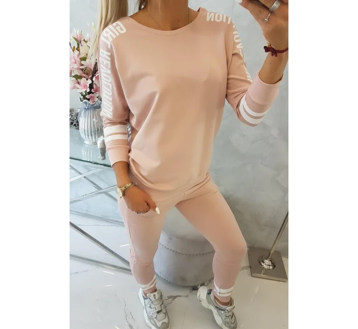 Girl Revolution set tmavo púdrovo ružový