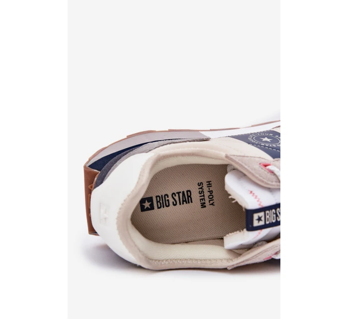 Semišové Pánské Tenisky Na Platformě Big Star model 21690845 HiPoly System Šedé - Big Star Shoes