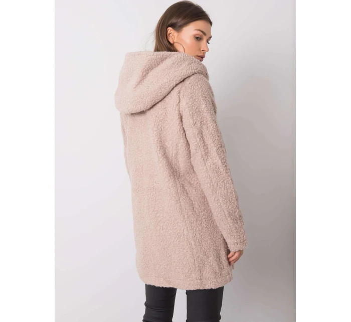 Płaszcz model 18997314 beżowy - FPrice Płaszcz model 18997314 beżowy - FPrice