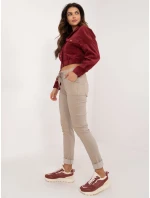 Kalhoty DHJ SP model 20567190 béžové - FPrice Kalhoty DHJ SP model 20567190 béžové - FPrice