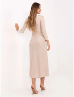 Sukienka IT SK model 21314523 beżowy - FPrice Sukienka IT SK model 21314523 beżowy - FPrice