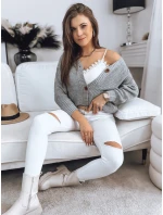 Dámský svetr světle šedý Dstreet model 21966998 - FashionStreet Dámský svetr světle šedý Dstreet model 21966998 - FashionStreet