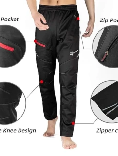 Rockbros pánské dlouhé kalhoty na kolo černé XL