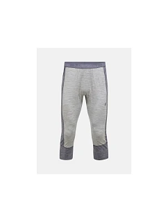 Teplé nohavice PEAK PERFORMANCE Magic 3/4 Long Johns Wool-blend Baselayer Men, sivé