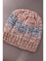 Fleecová čiapka Dolores K303 camel+jeans+red Fleecová čiapka Dolores K303 camel+jeans+red